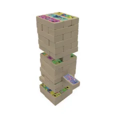 Luna: Disney Stitch 3 w 1 gra planszowa – Jenga, Domino i Gra Pamięciowa zdjęcie 2
