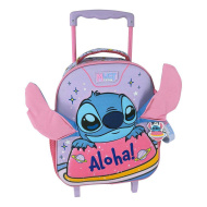 Luna: Disney Stitch Aloha dwukomorowy przedszkolny plecak na kółkach 27 x 10 x 31 cm