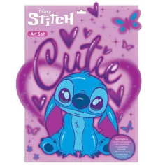 Luna: Disney Stitch Art Set kolorowanka z 6 flamastrami i naklejkami