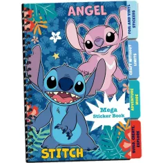Luna: Disney Stitch Mega zeszyt z naklejkami