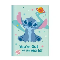 Luna: Disney Stitch tajny pamiętnik z kłódką i długopisem z pomponem 12x18 cm, 60 kartek zdjęcie 2