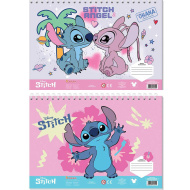 Luna: Disney Stitch kreatywny szkicownik do kolorowania z naklejkami i szablonem w różnych wariantach