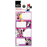 Luna: Etykiety na zeszyty z Myszką Minnie, opakowanie 20 sztuk