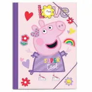 Luna: Gumowa teczka Peppa Pig na dokumenty A4, 25x35 cm