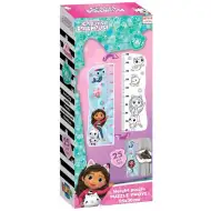 Luna: Kolorowalny miernik wzrostu z domkiem dla lalek Gabi, maxi puzzle 25 elementów