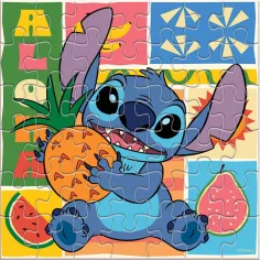 Luna: Stitch 42-elementowe puzzle do kolorowania zdjęcie 2