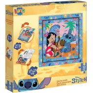 Luna: Kolorowanka puzzle z ramką, 64 elementy, Stitch, klimat Hawajów