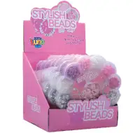 Luna: Koraliki do nawlekania w kwiecistym pojemniku