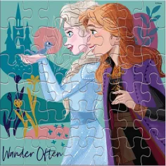 Luna: Kraina Lodu 2 – kolorowanka puzzle 42 elementy, siostry zdjęcie 2