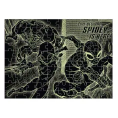 Luna: Marvel Spider-Man, 100-elementowa świecąca w ciemności układanka zdjęcie 3