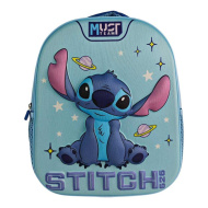 Luna: Must Team 3D Stitch zaokrąglony plecak przedszkolny z motywem kosmicznym 26x10x32 cm