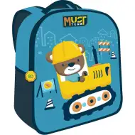 Luna: Must Team 3D plecak do przedszkola z motywem misia budowniczego, 26x10x32 cm