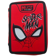 Luna: Must Team piórnik dwupoziomowy z motywem Spider-Mana, wypełniony, 15x5x21 cm