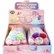 Luna: Nawlekane koraliki w pojemniku w kształcie kwiatu, różne rodzaje, 1 sztuka