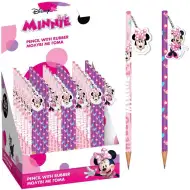 Luna: Ołówek grafitowy z gumką Disney Minnie Mouse, dostępny w dwóch wersjach, 1 sztuka