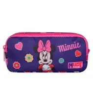 Luna: Piórnik Team Cuki Minnie Mouse, dwupoziomowy, w kształcie walca, 21x6x9 cm