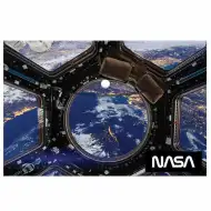 Luna: Plastikowa teczka na dokumenty NASA, format A4, zamykana na zatrzask