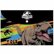 Luna: Plastikowa teczka na dokumenty z zatrzaskiem Jurassic World w formacie A4