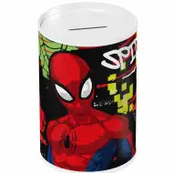Luna: Skarbonka metalowa w kształcie walca z motywem Spider-Mana 10x15cm