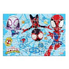 Luna: Spidey 2 w 1, puzzle 60-elementowe i figurka Pajączka zdjęcie 2