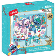 Luna: Świąteczny kalendarz adwentowy Stitch, puzzle 1000 elementów
