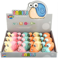 Luna: Świecący ślimak na nakręcanie, szybka zabawka dla dzieci, różne rodzaje, 1 sztuka