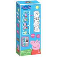 Luna: Świnka Peppa kolorowalny miernik wzrostu maxi puzzle, 25 elementów