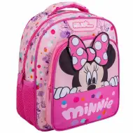 Luna: Zaokrąglony, dwukomorowy plecak szkolny Minnie Mouse 27x10x31 cm
