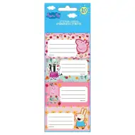 Luna: Zestaw 20 naklejek na zeszyty z Peppą Pig