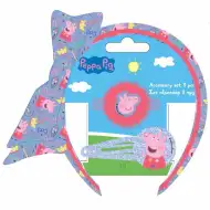 Luna: Zestaw akcesoriów do włosów z opaską Peppa Pig, 3 sztuki