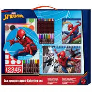Luna: Zestaw do kolorowania Spider-Man z szablonem i naklejkami 54x47 cm