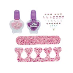 Luna: Zestaw do manicure Go-Go Glam ze sztucznymi paznokciami i lakierem do paznokci, 5 sztuk zdjęcie 2