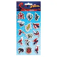 Luna: Zestaw wypukłych naklejek 3D Spider-Man na arkuszu 10x22 cm