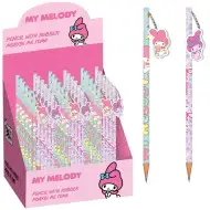 Luna: ołówek z gumką Hello Kitty My Melody, dostępny w dwóch wersjach, 1 sztuka