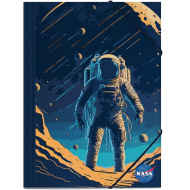 Luna: teczka z gumką z motywem astronauty NASA 25x35 cm