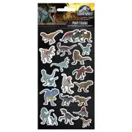 Luna: zestaw wypukłych naklejek 3D Jurassic World na arkuszu o wymiarach 10x22 cm