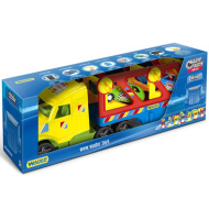 Magic Truck Basic ciężarówka z samochodami sportowymi - Wader