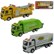 Magic Truck: Ciężarówka z napędem sprężynowym ze światłem i dźwiękiem, dostępna w różnych wariantach, 20 cm