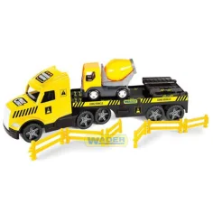 Magic Truck Technic samochód ciężarowy z betoniarką 79 cm - Wader zdjęcie 2
