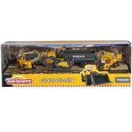 Majorette - Volvo Edition zestaw 4 maszyn budowlanych - Simba Toys
