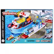 Majorette: Creatix Maersk Zestaw z pojazdem logistycznym statku towarowego - Simba Toys
