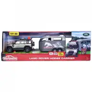 Majorette: Land Rover z przyczepą do przewozu koni z światłem i dźwiękiem - Simba Toys