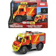 Majorette: Unimog U530 metalowy samochód strażacki ze światłem i dźwiękiem - Simba Toys