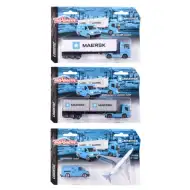 Majorette: Zestaw pojazdów transportowych Maersk 1/64 w różnych wariantach - Simba Toys