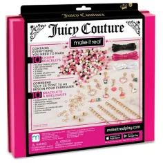 Make It Real: Juicy Couture różowy i błyszczący zestaw do tworzenia biżuterii zdjęcie 2