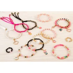 Make It Real: Juicy Couture różowy i błyszczący zestaw do tworzenia biżuterii zdjęcie 4
