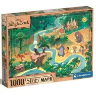 Mapa historii Księgi Dżungli 1000-elementowe puzzle - Clementoni