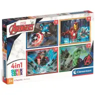 Marvel: Avengers 4w1 Supercolor puzzle - Clementoni
