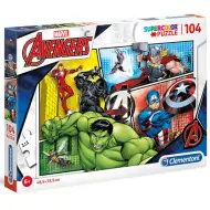 Marvel Avengers Supercolor puzzle 104 elementów - Clementoni