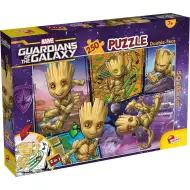 Marvel Groot 2 w 1 250-elementowa układanka i kolorowanka 50x35 cm - Lisciani
